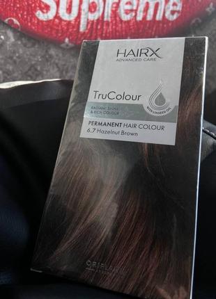 Стійка фарба для волосся hairx trucolour відтінок 6.7 лісовий горіх6 фото