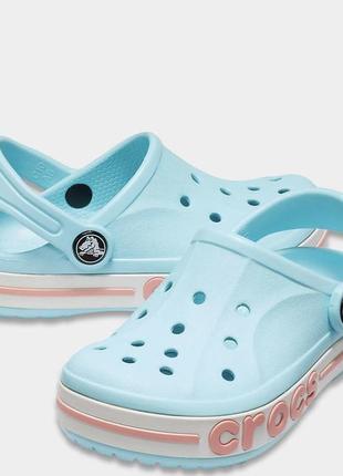 Crocs bayaband кроксы оригинал ice blue/melon