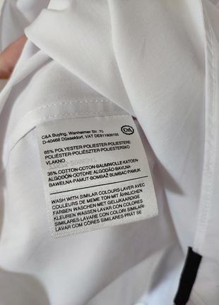 Мужская белая рубашка с вставками фирменная брендовая большой размер большая8 фото