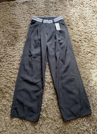 Штани брюки палаццо з резинкою навиворіт в стилі dickies
