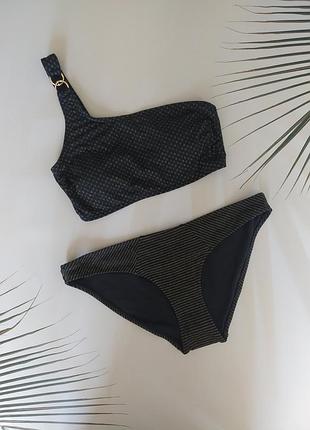 S-m купальник топ на одно плечо с паралоновыми вкладышами new look primark