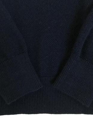 Lacoste, елегантний, чоловічий, пуловер, светр, темно-синій.6 фото