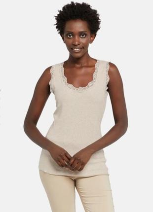 Майка с кружевом