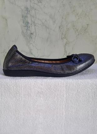 Балетки детские новые нубук металлик атрацит блестящие серебристые туфли тапочки1 фото