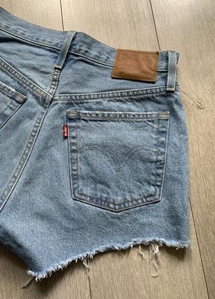 Levi’s premium джинсові шорти висока посадка8 фото