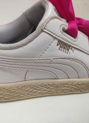 Белые лаковые кроссовки puma 29 р.7 фото