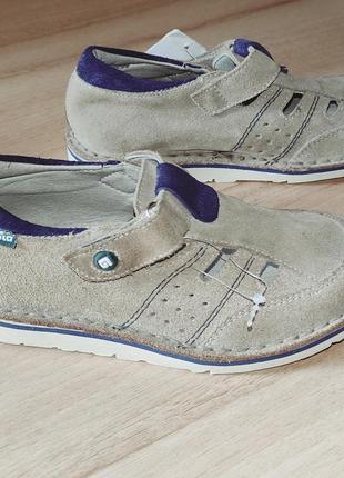 Gorila замшевые кожаные бежевые туфли мокасины босоножки сандалии для мальчика