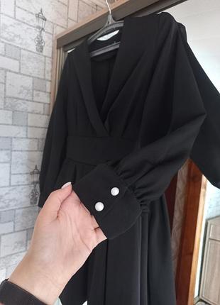 Черное стильное платье 2