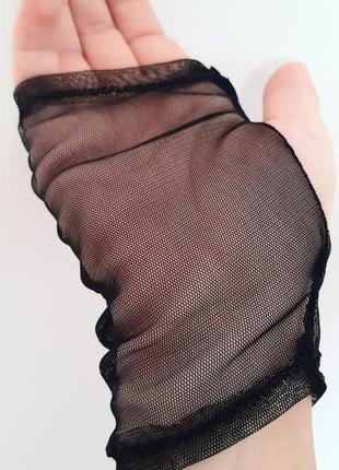 Митенки из фатина мотенки из сетки перчатки из сеточки фатиновые перчатки митенки из фатина