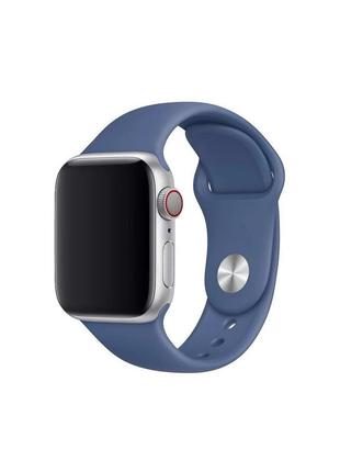 Ремешок sport band для apple watch 38/40mm силиконовый синий спортивный arm series 6 5 4 3 2 1size(s) alaskan