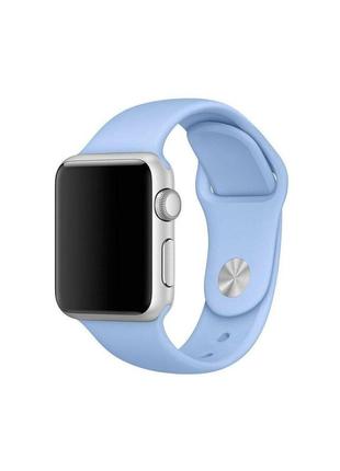 Ремешок sport band для apple watch 42/44mm силиконовый голубой спортивный arm series 5 4 3 2 1 sky blue