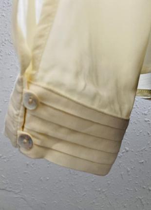 Блуза кольору слонової кістки від британського бренду slacks&co7 фото