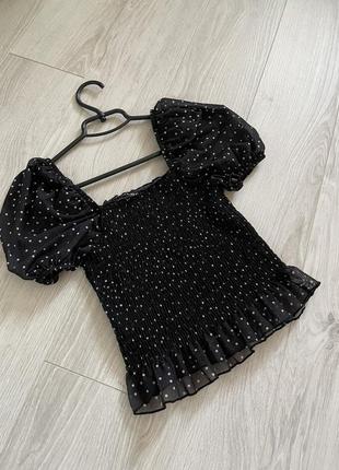 Топ блуза на резиночці вкорочена