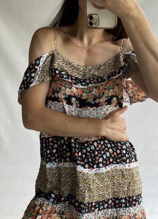 Сукня в квітковий принт/платье в цветочный принт3 фото