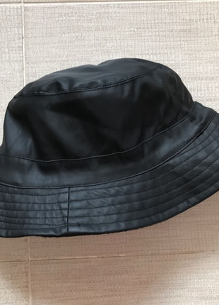 Стильная шляпа, панама из экокожи, на флисе. 57
