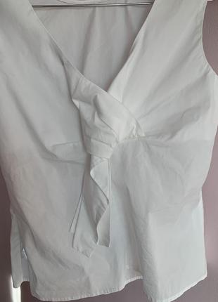 Приталенная белая блуза/топ esprit3 фото