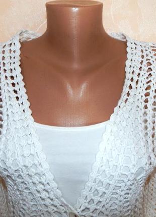 Ажурний кардиган крючком 3