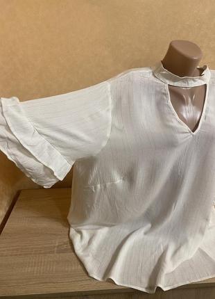 Натуральная нежная блуза цвета айвори2 фото
