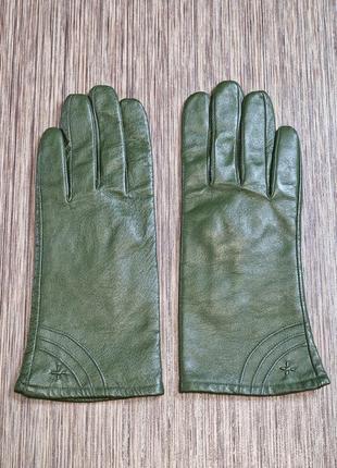 Красивые перчатки, варежки из натуральной кожи neli