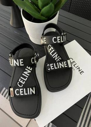 Босоножки кожа в стиле celine 🖤8 фото