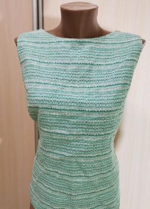 Блуза  баска dorothy perkins ментолова м'ятна букле під шанель