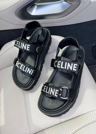 Босоножки кожа в стиле celine 🖤7 фото