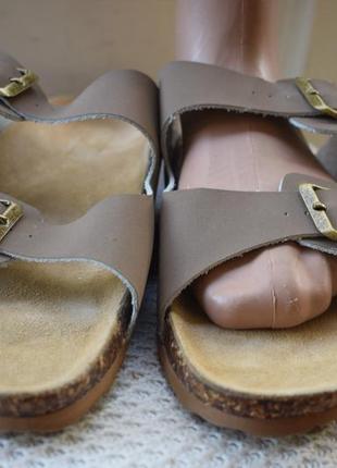 Шкіряні ортопедичні шльопанці шльопанці сланці капці m&s р. 42 27 см4 фото