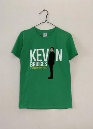 Натуральна футболка, унісекс, 100% бавовна, зелена, kevin bridges,