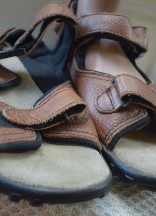Шкіряні босоніжки сандалі сандалі на липучках hotter shock absorber р. 11 на р. 45 29,6 см2 фото