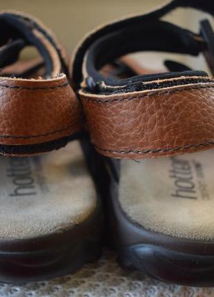 Шкіряні босоніжки сандалі сандалі на липучках hotter shock absorber р. 11 на р. 45 29,6 см4 фото