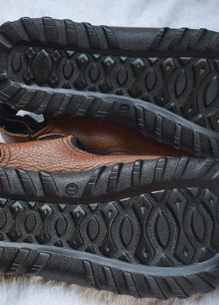 Шкіряні босоніжки сандалі сандалі на липучках hotter shock absorber р. 11 на р. 45 29,6 см10 фото