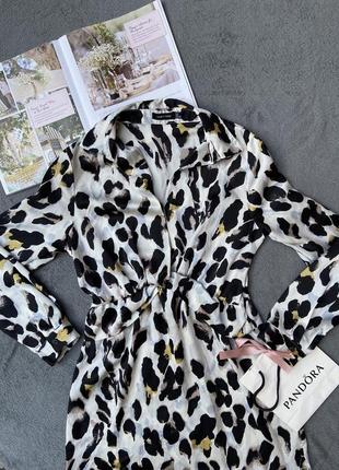 Сукня с леопардовым принтом2 фото