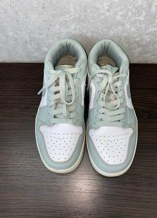 Кроссовки air jordan 1 low fresh mint в хорошем состоянии6 фото