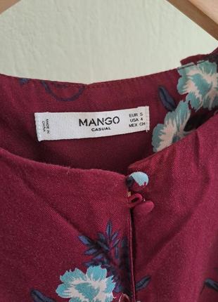 Легкое летнее платье mango из 100% вискозы3 фото