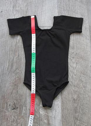Дитячий чорний бавовняний купальник з рукавом для гімнастики, дитяча форма для танців