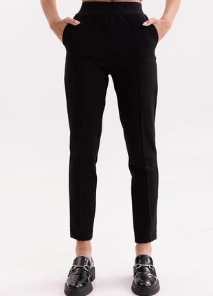 Черные школьные штаны для девочки размер 128, 134, 140, 146, 152, 1581 фото