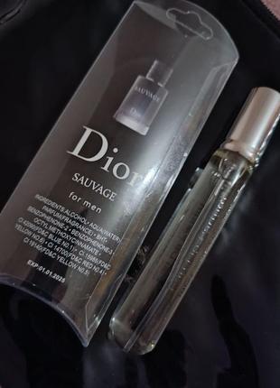 Мужской мини парфюм christian dior sauvage, 20мл