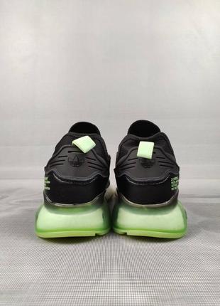 Adidas zx 2k boost black&amp;green9 фото