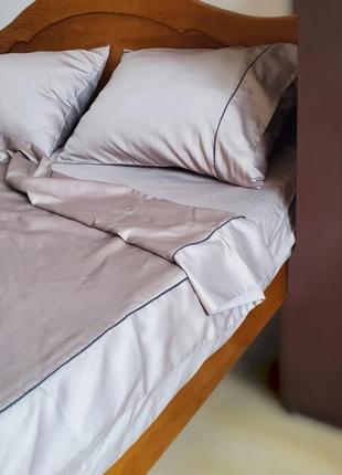 Комплект постельного белья премиум страйп - сатин2 фото