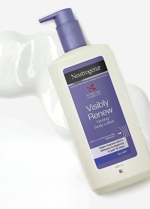 Розгладжувальний лосьйон для сухої шкіри тіла neutrogena visibly renew firming body lotion 400 мл