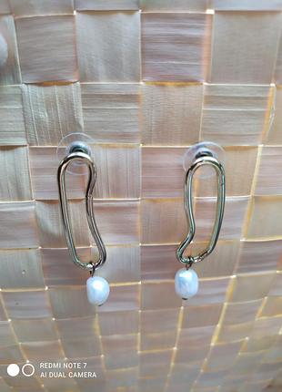 Сережки з перлинами