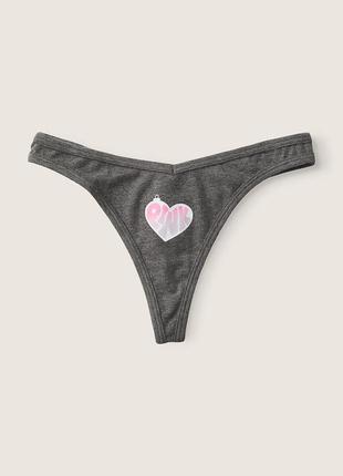 Хлопковые трусики стринги victoria’s secret 🔥акция! 🔥 дарим скидку 20%