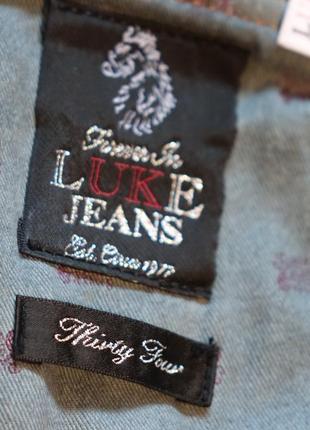 Отличные узкие фирменные джинсы цвета индиго luke 1977 англия 34 r.6 фото