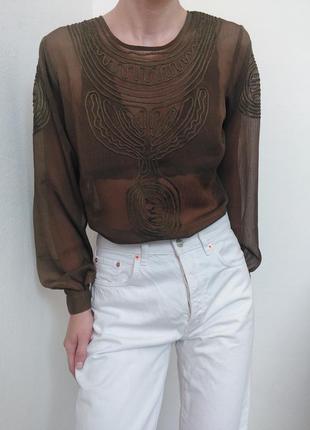 Прозрачная блуза хаки рубашка antik batik блузка этно стиль рубашка с вышивкой блузка10 фото
