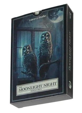 Новинка от tarocco studio! карты ленорман the moonlight night oracle deck 44 карты 12х8 см с буклетом-инструкцией