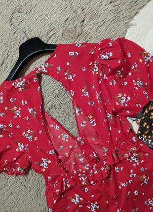 Шикарный топ с рюшами и рукавами -фонариками/блузка/блуза4 фото