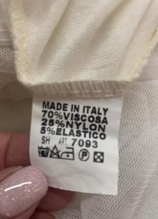 Белая юбка пачка миди фатин италия размер свободный m, l, xl6 фото
