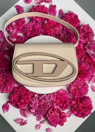 Сумка diesel 1dr iconic shoulder bag beige1 фото