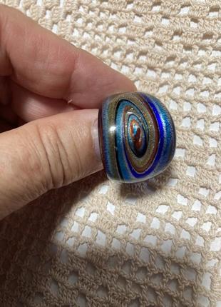Кольцо муранское стекло