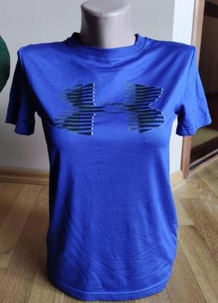 Крутая брендовая синяя футболка under armour (оригинал)2 фото